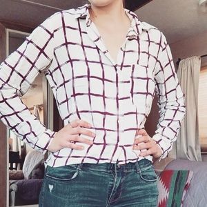 LAST CHANCE- Checkered Blouse
